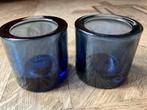 Set 2 Fins Iittala KIVI Marimekko Waxinelichthouder blauw, Huis en Inrichting, Woonaccessoires | Kandelaars en Kaarsen, Ophalen of Verzenden