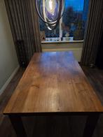 Blank teak houten eettafel 180 x 100, Huis en Inrichting, Tafels | Eettafels, Ophalen, Gebruikt, 50 tot 100 cm, 150 tot 200 cm
