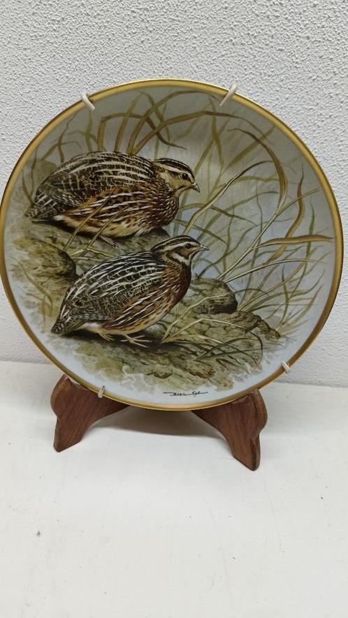 Sierbord Game Birds of the World van Basil Ede Kwartels, Antiek en Kunst, Antiek | Wandborden en Tegels, Ophalen of Verzenden