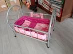 Poppenbed van ijzer met matras, Ophalen of Verzenden, Gebruikt, Ledikant