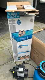 Bestway opzet zwembad conpleet met zandfilter pomp, Ophalen, Zo goed als nieuw
