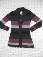 Tom Tailor lang vest grijs, paars, roze met mohair maat S M, Overige kleuren, Zo goed als nieuw, Maat 36 (S), Tom Tailor