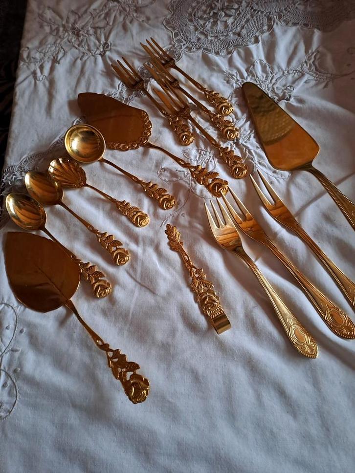 Hildersheimer Rosé Verguld Bestek Set, Antiek en Kunst, Antiek | Bestek, Ophalen of Verzenden