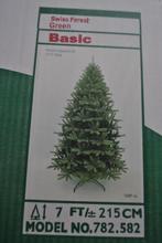 Kunstkerstboom, Triumph Swiss forest green 215 cm hoog, Gebruikt, Ophalen of Verzenden