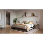 Emma metalen bed 160x200 nieuw, Verzenden, Zwart, Metaal, 160 cm