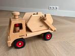 Fagus container vrachtwagen hout, Kinderen en Baby's, Speelgoed | Houten speelgoed, Ophalen of Verzenden, Zo goed als nieuw, Duw- of Trekspeelgoed