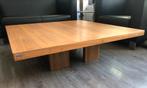 Design salontafel, notenhout, Ophalen, Vierkant, Zo goed als nieuw, Overige houtsoorten