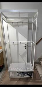 IKEA MACKAPAR witte kapstok met schoenenopberger, Huis en Inrichting, Wandkapstok, Ophalen of Verzenden, Zo goed als nieuw, Metaal