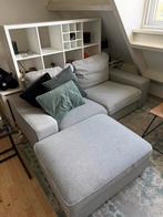 KIVIK 2-zits bank Tallmyra wit/zwart met voetenbank, Huis en Inrichting, Banken | Bankstellen, Ophalen, Hout, 150 tot 200 cm, Tweepersoons