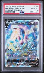 CHILLING REIGN #168 GALARIAN RAPIDASH V PSA 10, Ophalen of Verzenden, Nieuw, Losse kaart, Foil