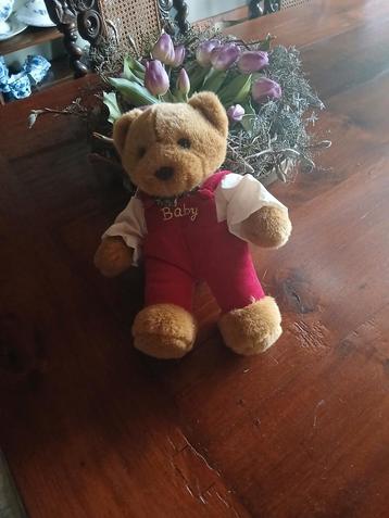 schattige teddybeer  in rood pakje-zachte pluche ongeveer 30 beschikbaar voor biedingen