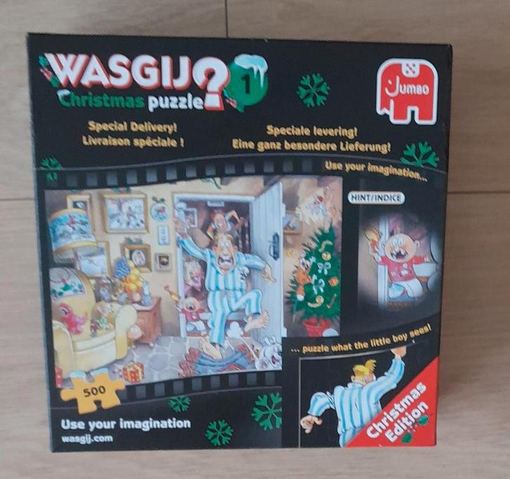Wasgij puzzel  CHRISTMAS 1, Hobby en Vrije tijd, Denksport en Puzzels, Zo goed als nieuw, 500 t/m 1500 stukjes, Ophalen of Verzenden