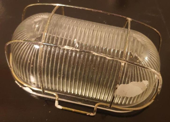 gebouw lampen - 3 bol lampen bad/keuk, 1 buiten, 1 batt, Huis en Inrichting, Lampen | Wandlampen, Gebruikt, Glas, Kunststof, Metaal