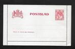 Postblad Geuzendam nr. 10. Zegel bontkraag 5 cent, karmijn., Ophalen of Verzenden, Briefkaart