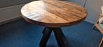 Mango eettafel rond 110cm, Ophalen, Rond, Zo goed als nieuw, Vijf personen of meer