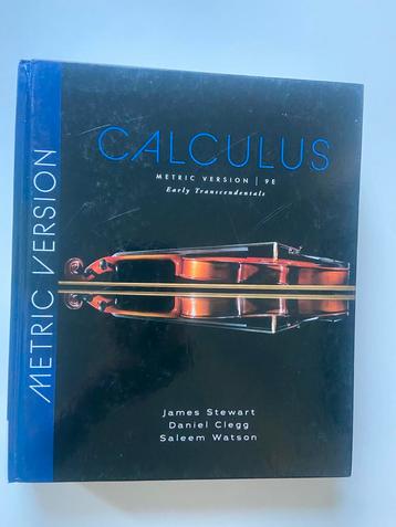 Calculus Metric Version 9E - James Stewart beschikbaar voor biedingen