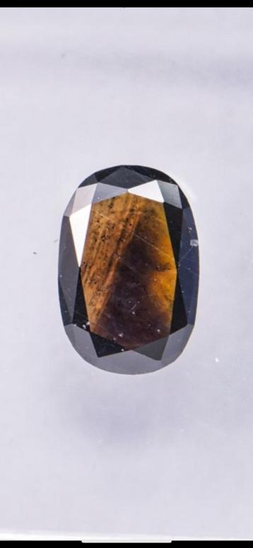 Unieke Fancy Dark Orange Brown Natural Diamond  beschikbaar voor biedingen