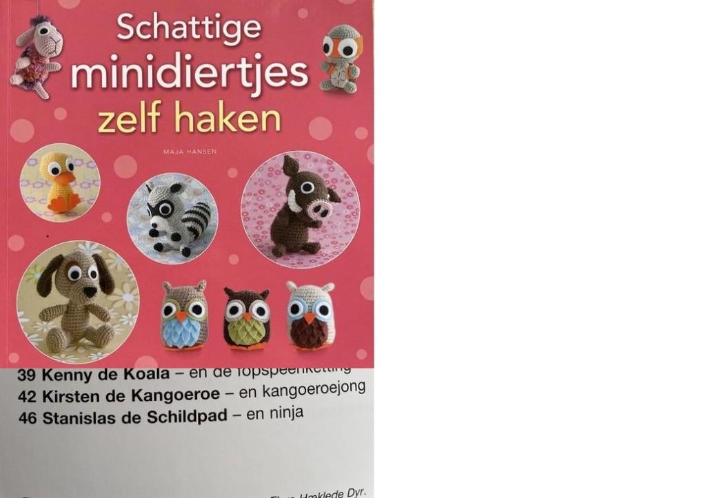 Schattige minidiertjes zelf haken 130798a, Ophalen of Verzenden, Zo goed als nieuw, Breien en Haken