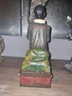 Zeldzaam antiek 19e eeuws missiespaarpot hout kopje, Ophalen of Verzenden