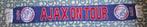 AJAX ON TOUR.  Vintage AJAX sjaal.  130/18 cm., Ophalen, Zo goed als nieuw, Ajax, Vaantje of Sjaal
