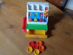 FISHER PRICE kassa + 6 munten, Ophalen of Verzenden, Zo goed als nieuw, Speelset, Met geluid