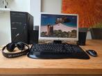 Intel i7 Desktop PC met monitor, keyboard, muis en speakers, Ophalen, Gebruikt, 2 tot 3 Ghz, Zelf gebouwde pc