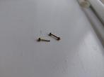 Titanium barbell piercing met balletjes - 1.1 cm, Ophalen of Verzenden, Nieuw, Overige materialen, Overige typen
