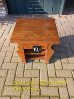 Krantenbijzettafel, Ophalen, Vierkant, Hout
