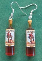 Oorbellen Captain Morgan fles Rum Spiced Gold Original., Overige materialen, Hangers, Nieuw, Ophalen of Verzenden