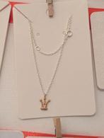 Gouden Kroontjes Set: Ketting & Oorstekers, Met hanger, Nieuw, Ophalen of Verzenden, Goud