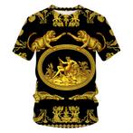 Heren barok t-shirt 8 luxe gouden shirt goud zwart klassiek, Kleding | Heren, Nieuw, Verzenden