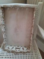 Houten dienblad met sierlijke rand - Krijtverf, Ophalen of Verzenden, Gebruikt