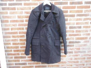 mooie nieuwe zwarte Denham heren jas / overcoat, mt S beschikbaar voor biedingen