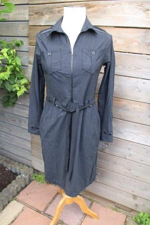 Jurk zwart/ grijs Zip73 mt S travel Vaste prijs, Kleding | Dames, Jurken, Zo goed als nieuw, Maat 36 (S), Zwart, Knielengte, Ophalen of Verzenden