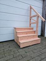 Prachtige chalet opstap, Tinyhouse, caravan, trap, ladder, Doe-het-zelf en Verbouw, Ladders en Trappen, Ophalen of Verzenden, Zo goed als nieuw
