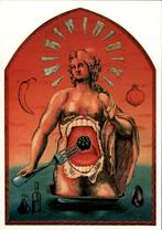 kunstkaart Aquacotta con pepperoni, Raoul Deleo, Verzenden, 1980 tot heden, Ongelopen, Cultuur en Media