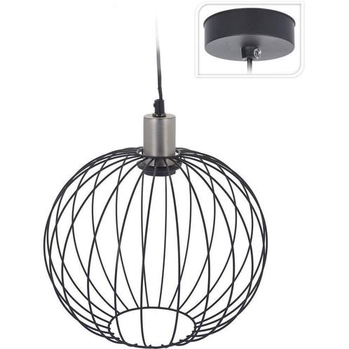 Metalen hanglamp Black Wire, Huis en Inrichting, Lampen | Hanglampen, Nieuw, Minder dan 50 cm, Verzenden