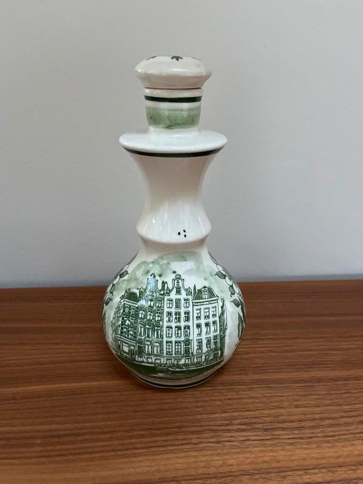 Delfts Groen Jeneverkruik Blankenheym Schiedam, Antiek en Kunst, Antiek | Keramiek en Aardewerk, Ophalen of Verzenden