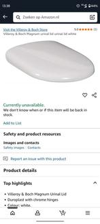 Villeroy & Boch Magnum urinal lid  white, Ophalen, Nieuw, Wit, Overige typen