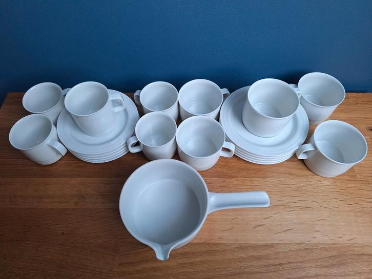 Thomas Trio Koffiekopjes met Schotels en Melkkan, Huis en Inrichting, Keuken | Servies, Zo goed als nieuw, Kop(pen) en/of Schotel(s)