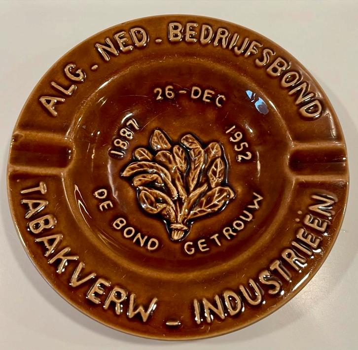 Vintage ANB Tabakverwerkingsindustrie Asbak, Antiek en Kunst, Antiek | Keramiek en Aardewerk, Ophalen of Verzenden