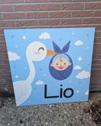 Geboortebord Ooievaar, Kinderen en Baby's, Ophalen, Gebruikt, Geboortebord