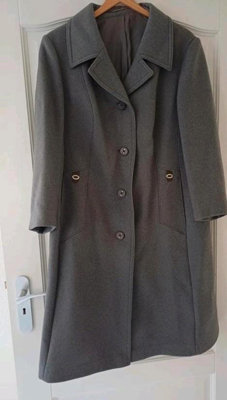 Grijze vintage jas - Asco-Form, Kleding | Dames, Jassen | Zomer, Gedragen, Maat 38/40 (M), Grijs, Ophalen of Verzenden