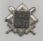 Metalen embleem leger Tsjechië, zilverkleurig, Embleem of Badge, Overige gebieden, Ophalen of Verzenden, Landmacht