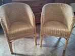 2 rotan stoelen, Ophalen, Gebruikt, Bruin, Twee