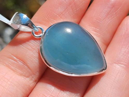 Vanoli 925 zilveren kettinghanger met aquamarijn, Sieraden, Tassen en Uiterlijk, Kettinghangers, Nieuw, Zilver, Blauw, Overige voorstellingen