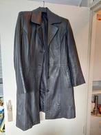 Lederen parka maat L, Ophalen of Verzenden, Zo goed als nieuw, Maat 38/40 (M), Zwart
