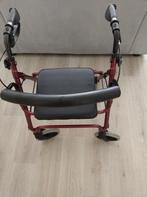Rollator opvouwbare met zitje alleen 1 wiel moet aandraaien, Ophalen, Opvouwbaar, Zo goed als nieuw