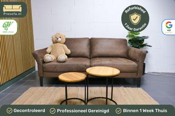 Prominent rechte bank 2,5 zits bruin Cognac Elektrisch  beschikbaar voor biedingen