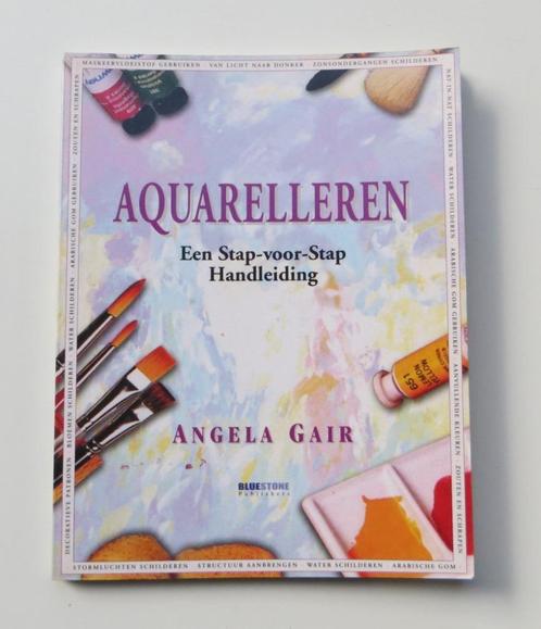 Schilderboek M4522: Angela Gair- Aquarelleren ca, 16+, Boeken, Hobby en Vrije tijd, Zo goed als nieuw, Tekenen en Schilderen, Geschikt voor kinderen